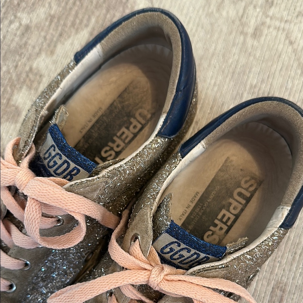 Golden Goose Glitter Sneakers (Size 39) Pink and silver - Picture 2 of 3